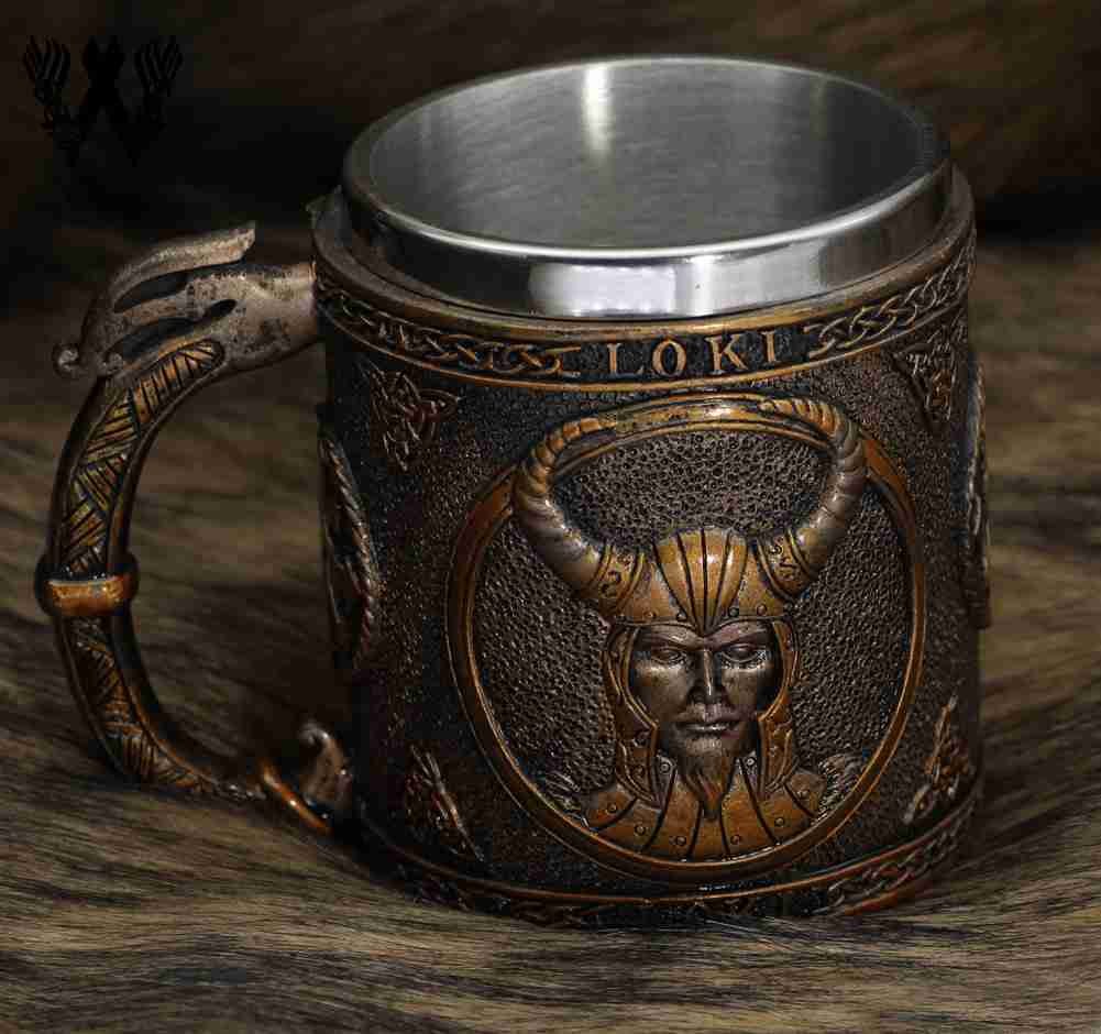 Vikings Loki Stainless Steel Resin Mug